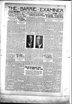 Barrie Examiner, 17 Mar 1927