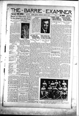 Barrie Examiner, 31 Mar 1927