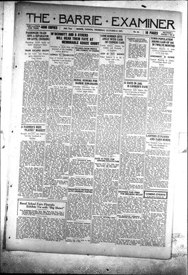 Barrie Examiner, 6 Oct 1927