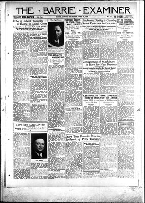 Barrie Examiner, 26 Apr 1928