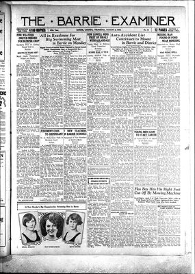 Barrie Examiner, 2 Aug 1928