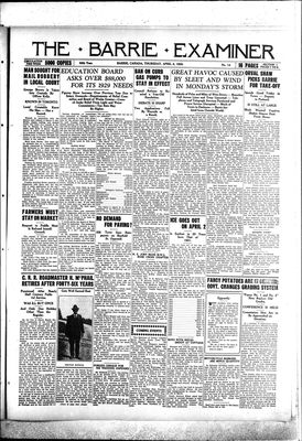 Barrie Examiner, 4 Apr 1929