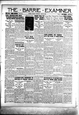 Barrie Examiner, 23 May 1929