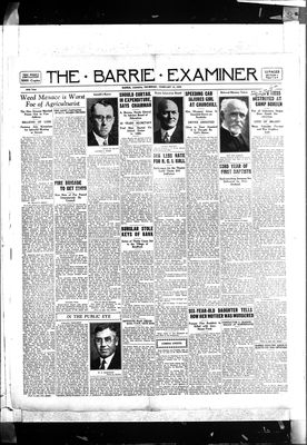 Barrie Examiner, 13 Feb 1930