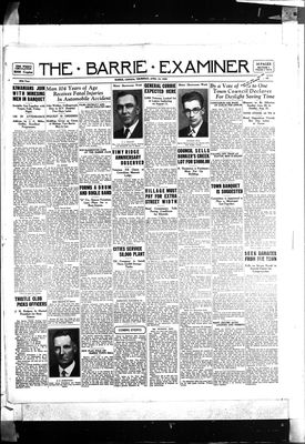 Barrie Examiner, 10 Apr 1930