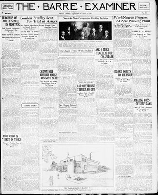 Barrie Examiner, 16 Oct 1930