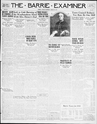 Barrie Examiner, 19 Mar 1931