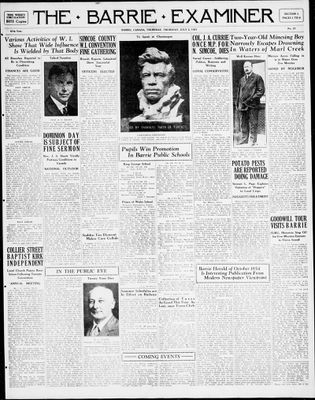 Barrie Examiner, 2 Jul 1931