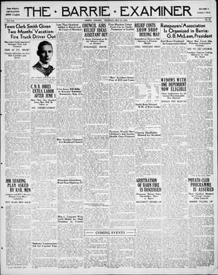 Barrie Examiner, 23 May 1935