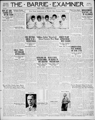 Barrie Examiner, 30 May 1935