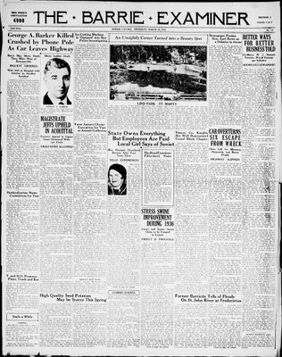 Barrie Examiner, 26 Mar 1936