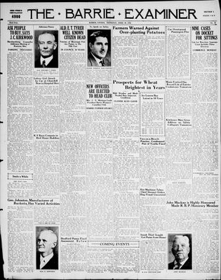 Barrie Examiner, 30 Apr 1936