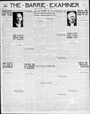 Barrie Examiner, 10 Jun 1937