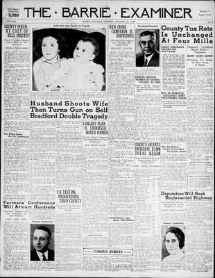 Barrie Examiner, 25 Jan 1940