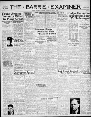 Barrie Examiner, 2 May 1940