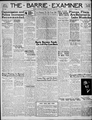 Barrie Examiner, 19 Dec 1940