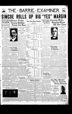 Barrie Examiner, 30 Apr 1942