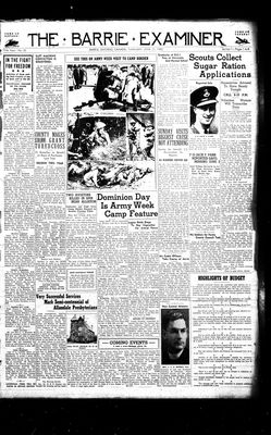 Barrie Examiner, 25 Jun 1942