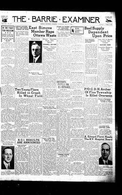 Barrie Examiner, 9 Jul 1942