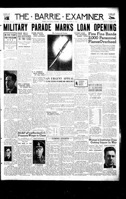 Barrie Examiner, 15 Oct 1942