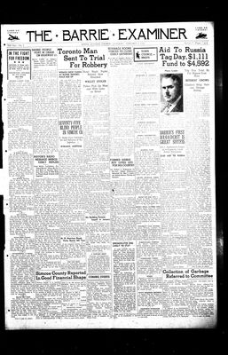 Barrie Examiner, 4 Feb 1943