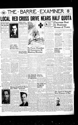 Barrie Examiner, 9 Mar 1944