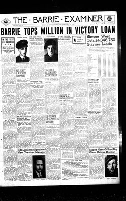 Barrie Examiner, 18 May 1944