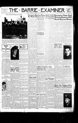 Barrie Examiner, 8 Feb 1945