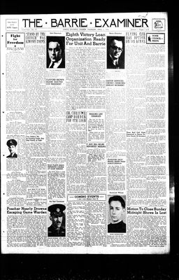 Barrie Examiner, 5 Apr 1945