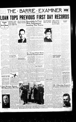 Barrie Examiner, 26 Apr 1945