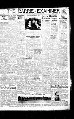 Barrie Examiner, 9 Aug 1945