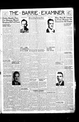 Barrie Examiner, 29 Nov 1945