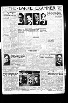 Barrie Examiner, 6 Dec 1945