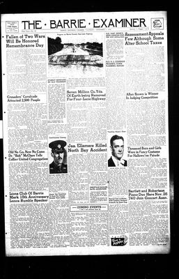 Barrie Examiner, 7 Nov 1946