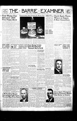 Barrie Examiner, 12 Dec 1946