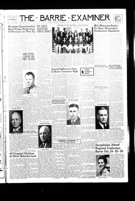 Barrie Examiner, 30 Oct 1947