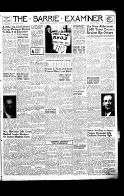 Barrie Examiner, 16 Dec 1948