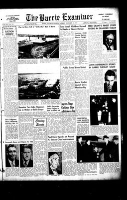 Barrie Examiner, 10 Dec 1951