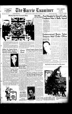 Barrie Examiner, 14 Dec 1951