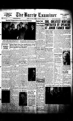 Barrie Examiner, 14 Jan 1952