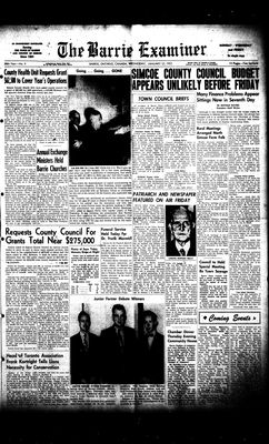 Barrie Examiner, 23 Jan 1952