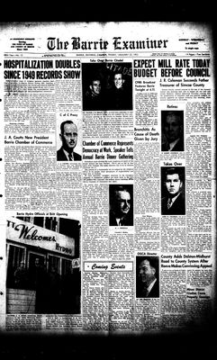 Barrie Examiner, 25 Jan 1952