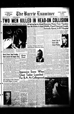 Barrie Examiner, 30 Jul 1952