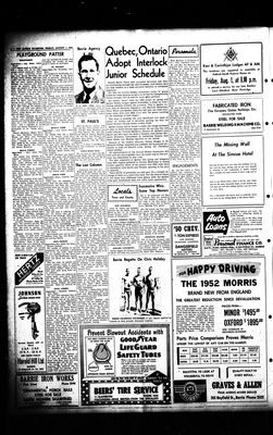 Barrie Examiner, 1 Aug 1952