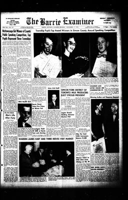 Barrie Examiner, 17 Nov 1952