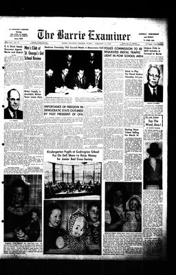 Barrie Examiner, 13 Feb 1953