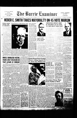 Barrie Examiner, 11 Dec 1953