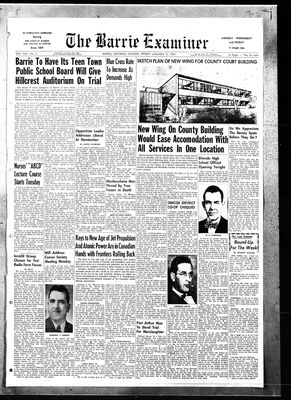 Barrie Examiner, 15 Jan 1954