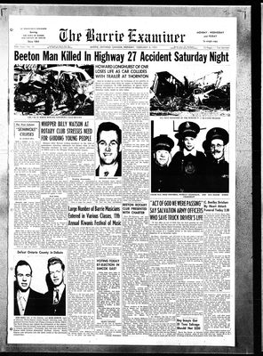 Barrie Examiner, 8 Feb 1954