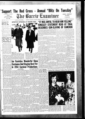 Barrie Examiner, 15 Mar 1954